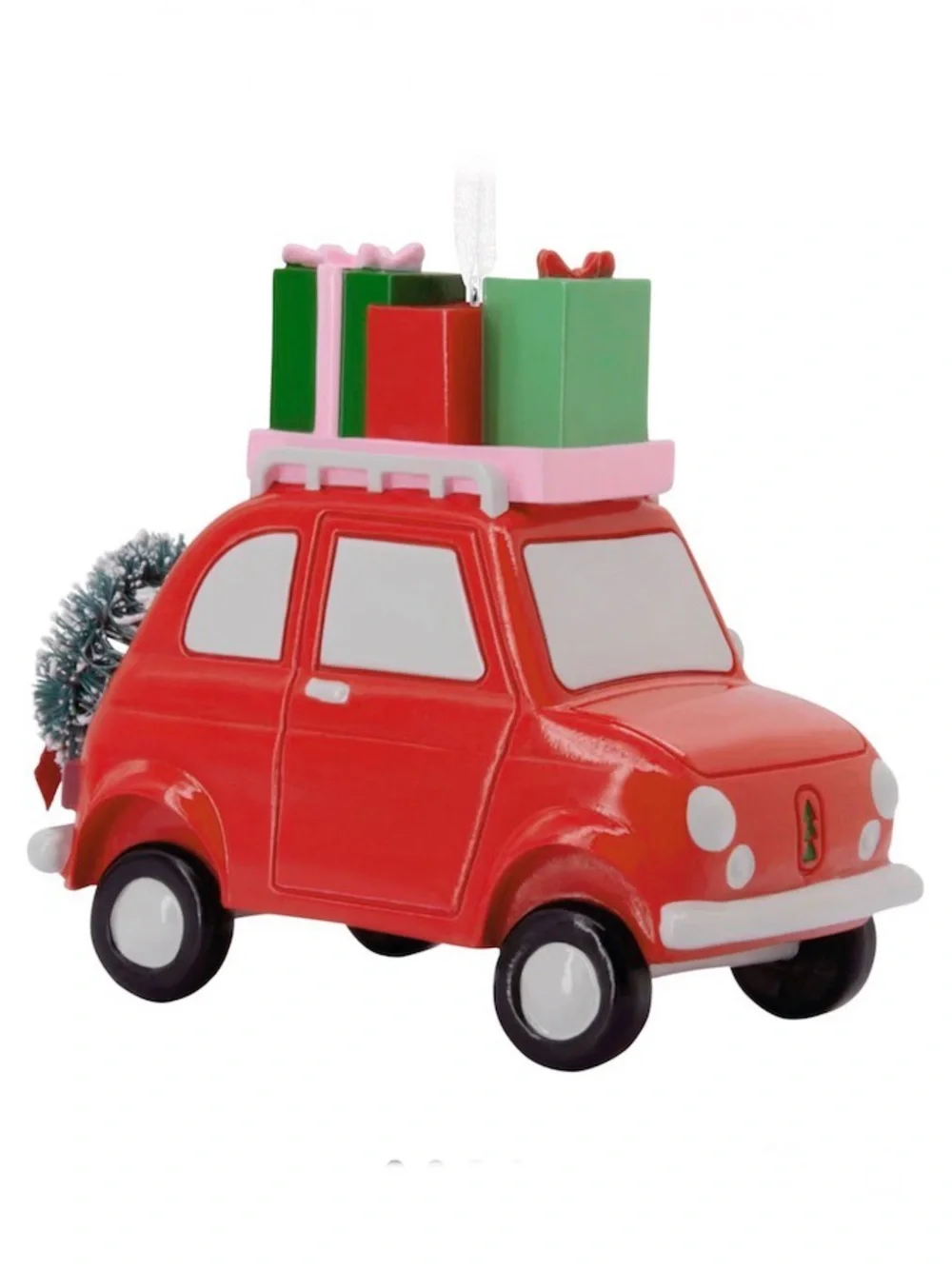 Hallmark Red Car with Presents Christmas Ornament
